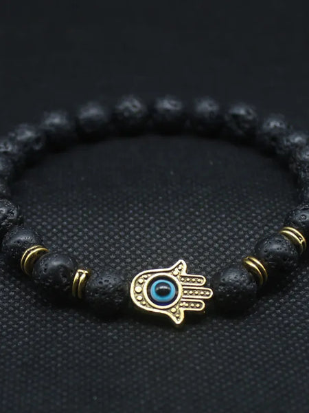 Black Lava Stone Bracelet