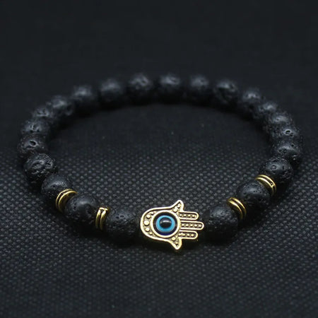 Black Lava Stone Bracelet