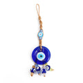 Chic Glass Evil Eye Beaded Pendant: Boho Elegance for Home & On-the-Go