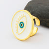 Round Evil Eye 1 - White