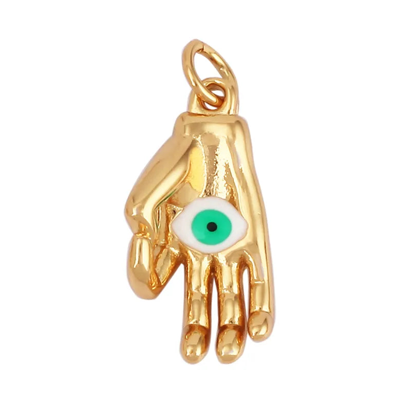 Gold-Plated Hamsa Pendant