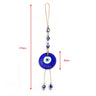 Chic Glass Evil Eye Beaded Pendant: Boho Elegance for Home & On-the-Go