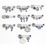 Elegant Gold-Toned Turkish Evil Eye Brooch with Tassel Detail – Timeless Charm for Women & Girls