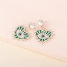 Heart-shaped Vintage Evil Eye Drop Earrings - A Stylish Statement for Women