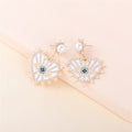 Heart-shaped Vintage Evil Eye Drop Earrings - A Stylish Statement for Women