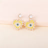 Heart-shaped Vintage Evil Eye Drop Earrings - A Stylish Statement for Women