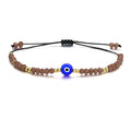 Exquisite Handmade Bracelet - Evil Eye Charm, Colorful Beads - Unisex Design Perfect for Parties, Gifting, and Special Occasions