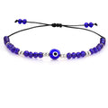 Exquisite Handmade Bracelet - Evil Eye Charm, Colorful Beads - Unisex Design Perfect for Parties, Gifting, and Special Occasions