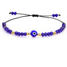 Exquisite Handmade Bracelet - Evil Eye Charm, Colorful Beads - Unisex Design Perfect for Parties, Gifting, and Special Occasions