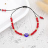 Exquisite Handmade Bracelet - Evil Eye Charm, Colorful Beads - Unisex Design Perfect for Parties, Gifting, and Special Occasions