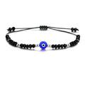 Exquisite Handmade Bracelet - Evil Eye Charm, Colorful Beads - Unisex Design Perfect for Parties, Gifting, and Special Occasions