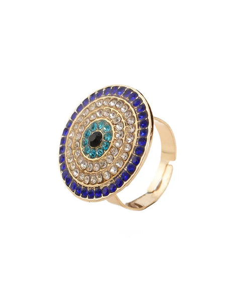 Adjustable Evil Eye Ring