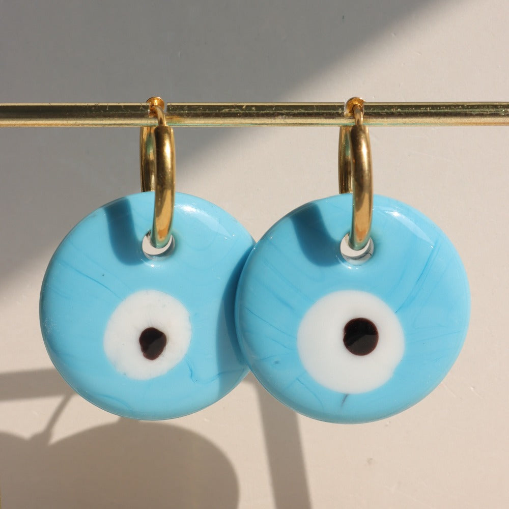 Round Drop Earrings