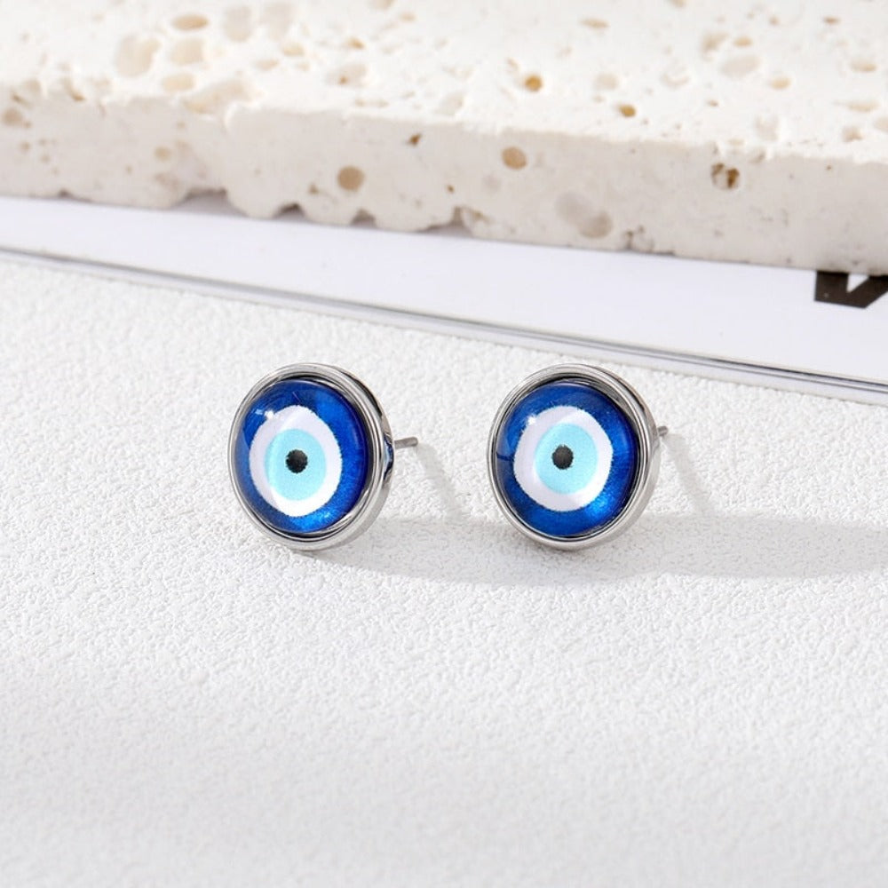 Geometric Round Earrings