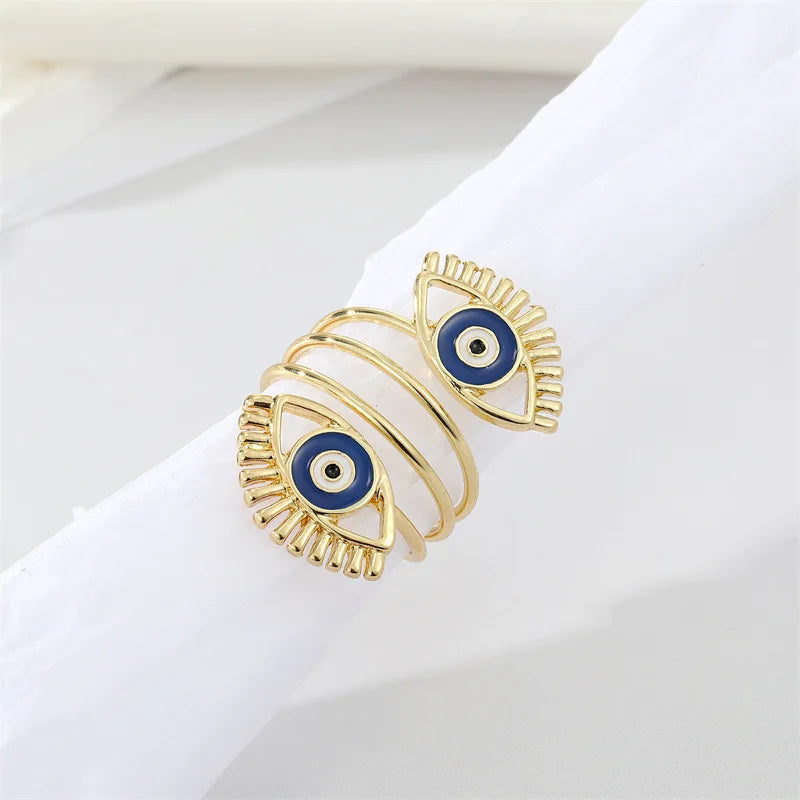 Evil Eye Adjustable Ring
