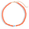 Exquisite Bohemian Turkish-Inspired Rainbow Clay Choker Necklace – Fashionable and Trendy Metal Geometric Jewelry for Women's Daily, Party and Beach Wear