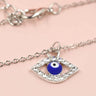Mystical Turkish-Inspired Evil Eye and Hamsa Hand Zirconia Pendant Choker Necklace - Dainty, Lucky Charm Jewelry for Women and Girls