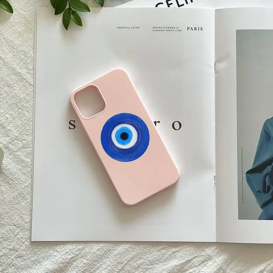 Blue Evil Eye iPhone Case