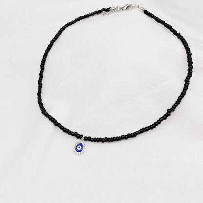 Crystal Blue Water Drop Pendant