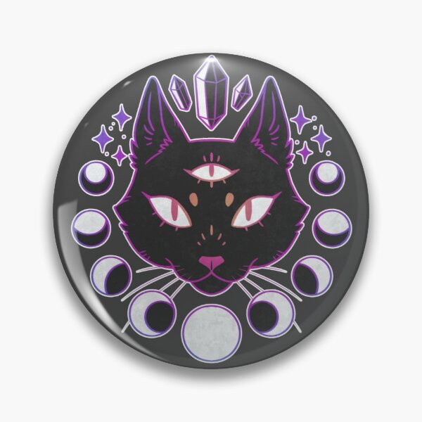 Mystic Protection: Customizable Evil Eye Cat Brooch for Stylish Wardrobe