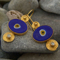 Blue Evil Eye Earrings
