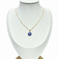 Crystal Blue Pendant Necklace