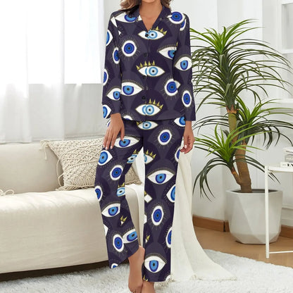 V-Neck Pajama Set