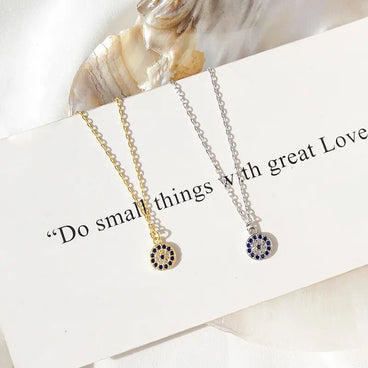 Silver Evil Eye Necklace