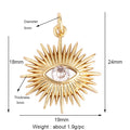 Evil Eye Gold Charm