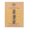 Embrace Fortuitous Vibes with our Exquisite Set of 6 Handmade Turkish Evil Eye Bracelets - Adjustable, Stylish and Trendy Fashion Accessory for Women and Men