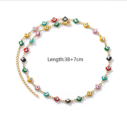 Dainty Enamel Pendant