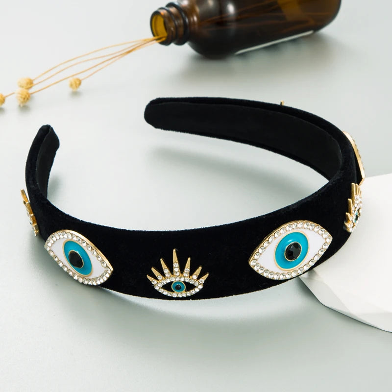 Velvet fabric headband
