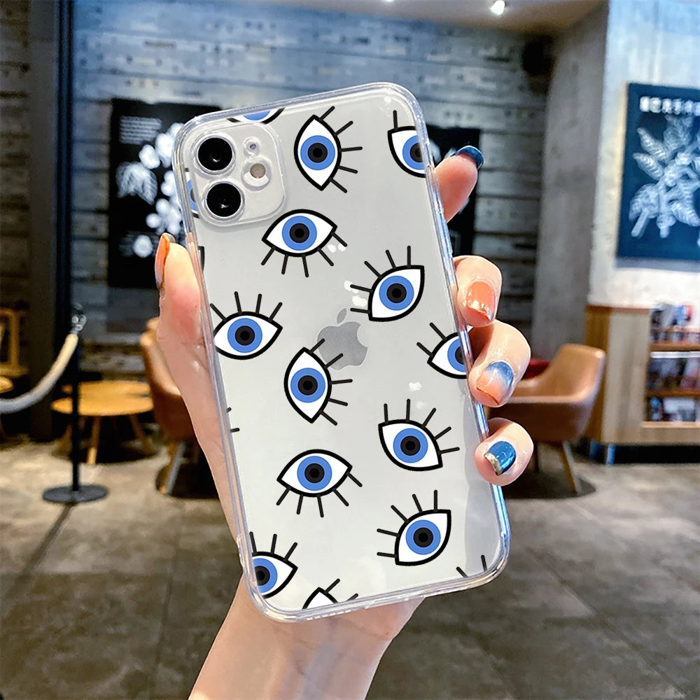 Blue Evil Eye iPhone Case