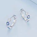 Blue Evil Eye Earrings