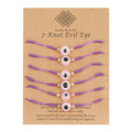 Embrace Fortuitous Vibes with our Exquisite Set of 6 Handmade Turkish Evil Eye Bracelets - Adjustable, Stylish and Trendy Fashion Accessory for Women and Men