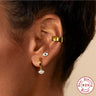 Unisex Silver Earrings