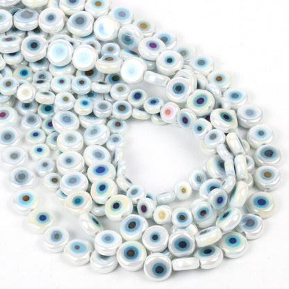 Exquisite Evil Eye Lampwork Glass Beads for Handcrafted Jewelry: Perfect for Bracelets, Necklaces, and Accessories