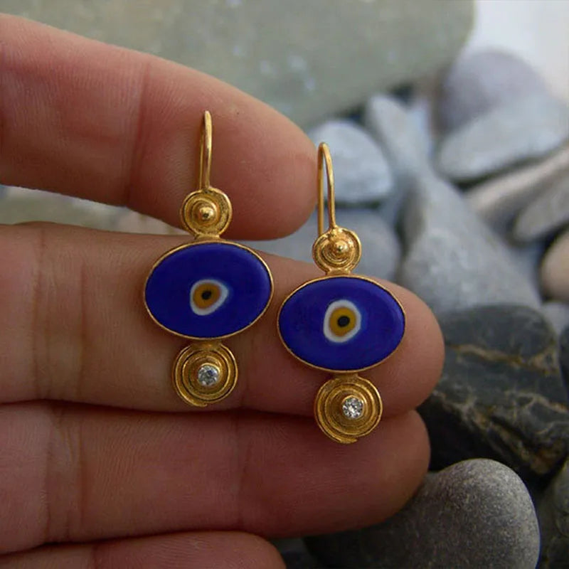 Evil Eye Drop Earrings