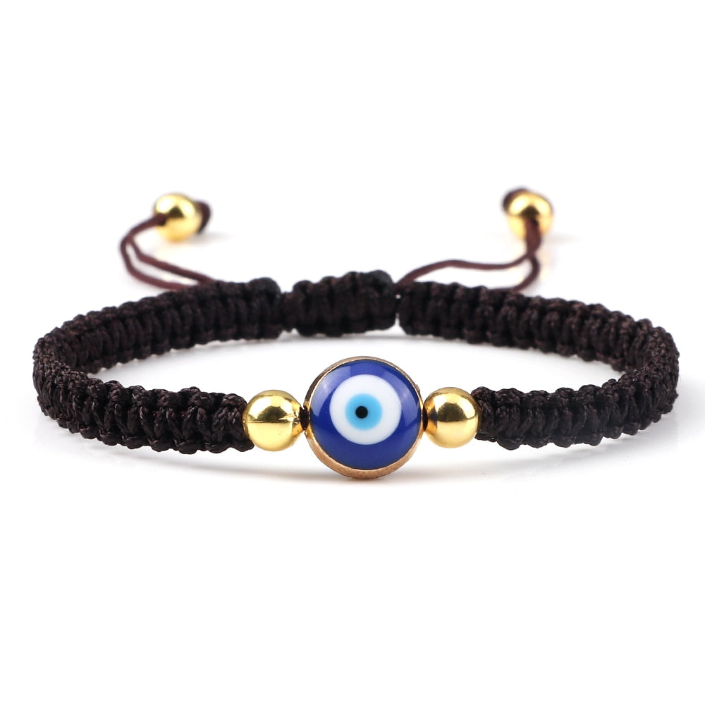 Handcrafted Evil Eye Beaded Bracelet: Timeless Charm for Friendship and Protection