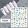 Blue & Gold-Tone Eye Medallions