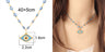 Vibrant Enamel Turkish Evil Eye Charm Necklace - Stainless Steel Beaded Choker for Women