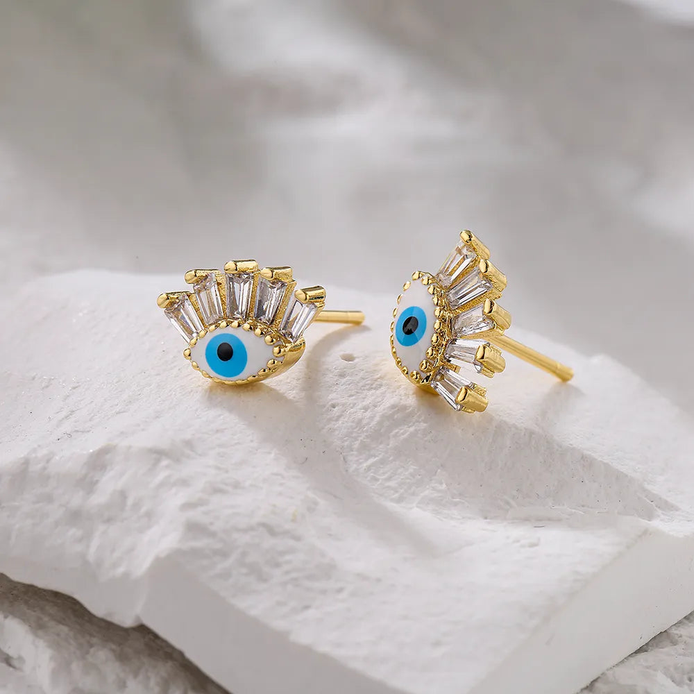 Evil Eye Stud Earrings