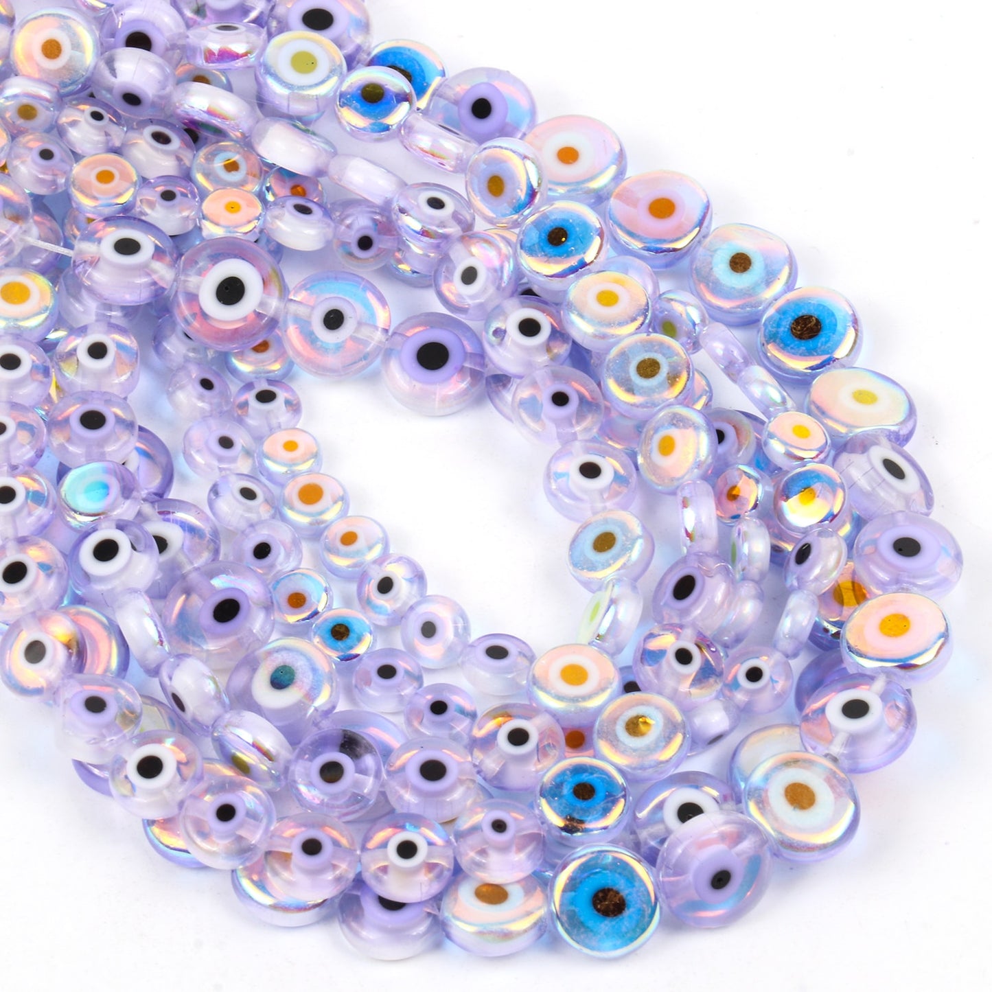 Exquisite Evil Eye Lampwork Glass Beads for Handcrafted Jewelry: Perfect for Bracelets, Necklaces, and Accessories