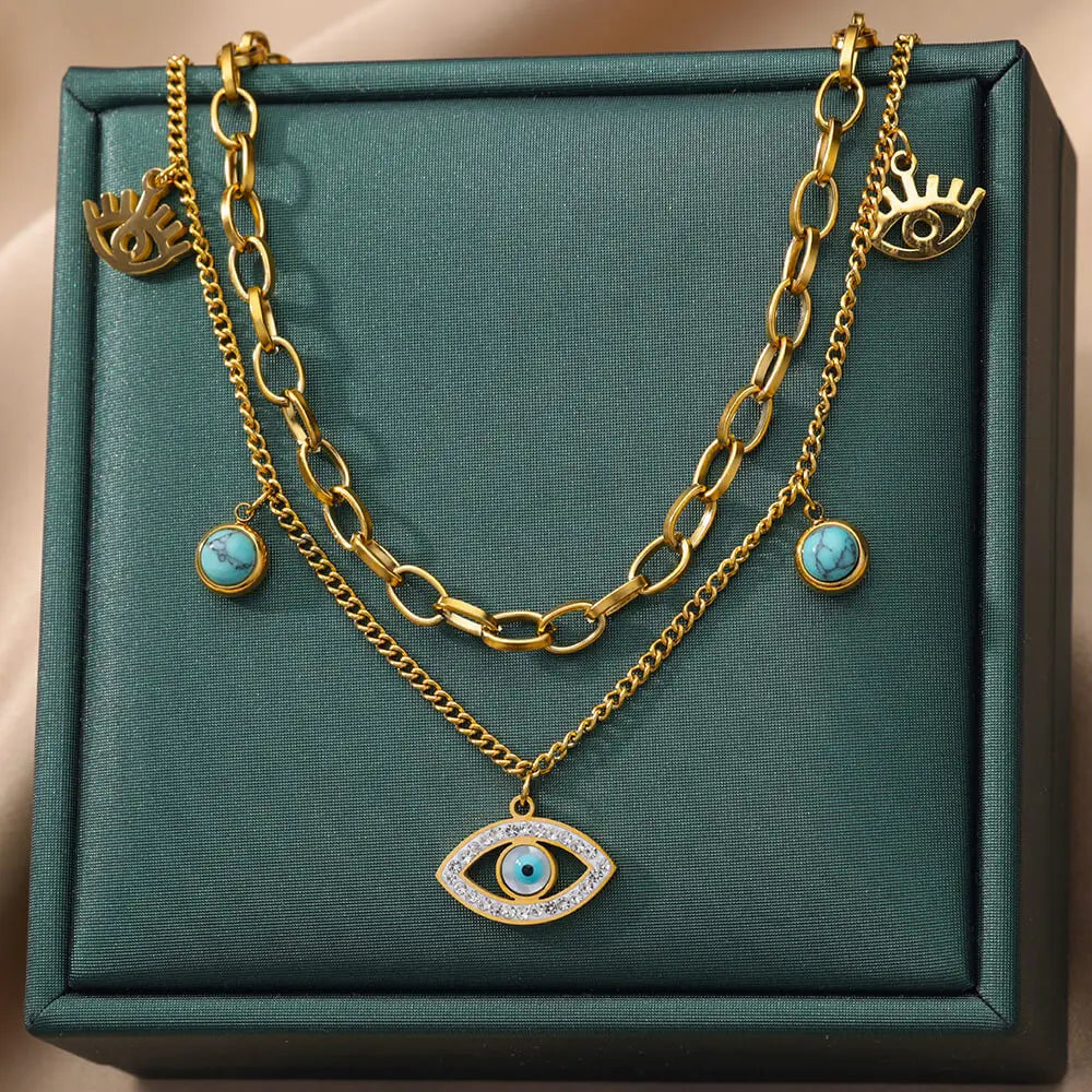 Gold-Plated Pendant Necklace