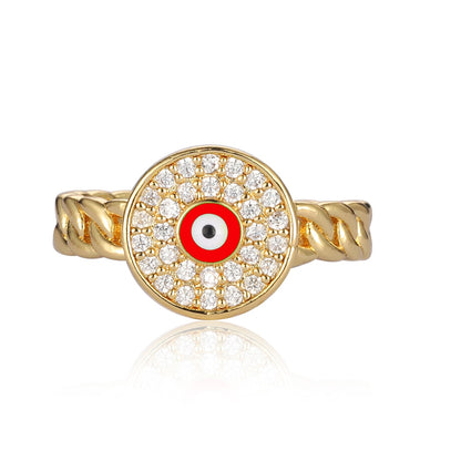 Ethnic cubic zirconia ring