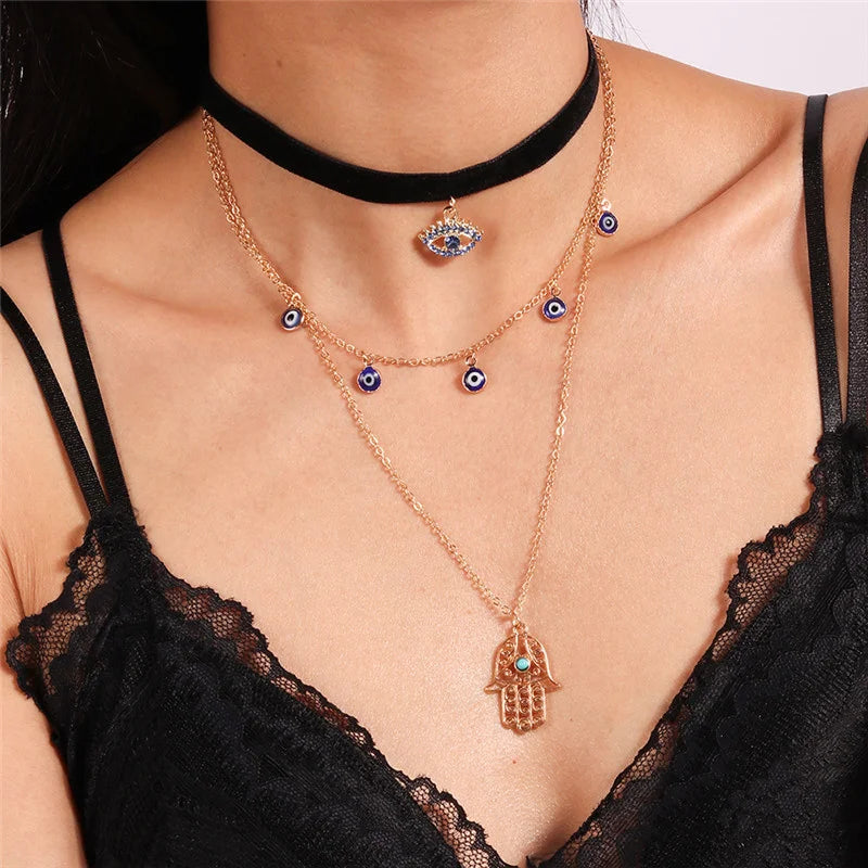 Hamsa Hand Necklace