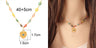 Vibrant Enamel Turkish Evil Eye Charm Necklace - Stainless Steel Beaded Choker for Women