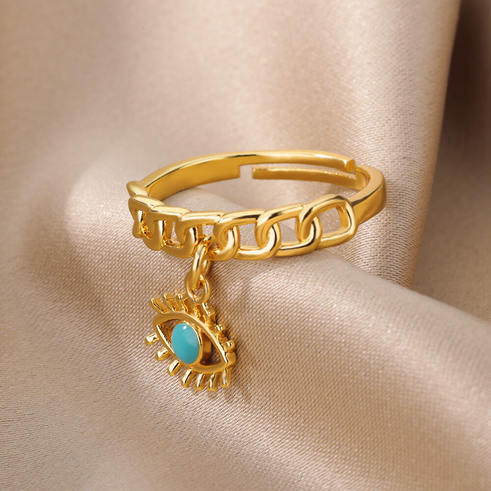 Elegant Evil Eye Rings: Embrace the Allure of Turkish Demon Eye Jewelry