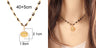 Vibrant Enamel Turkish Evil Eye Charm Necklace - Stainless Steel Beaded Choker for Women