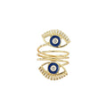 Evil Eye Adjustable Ring